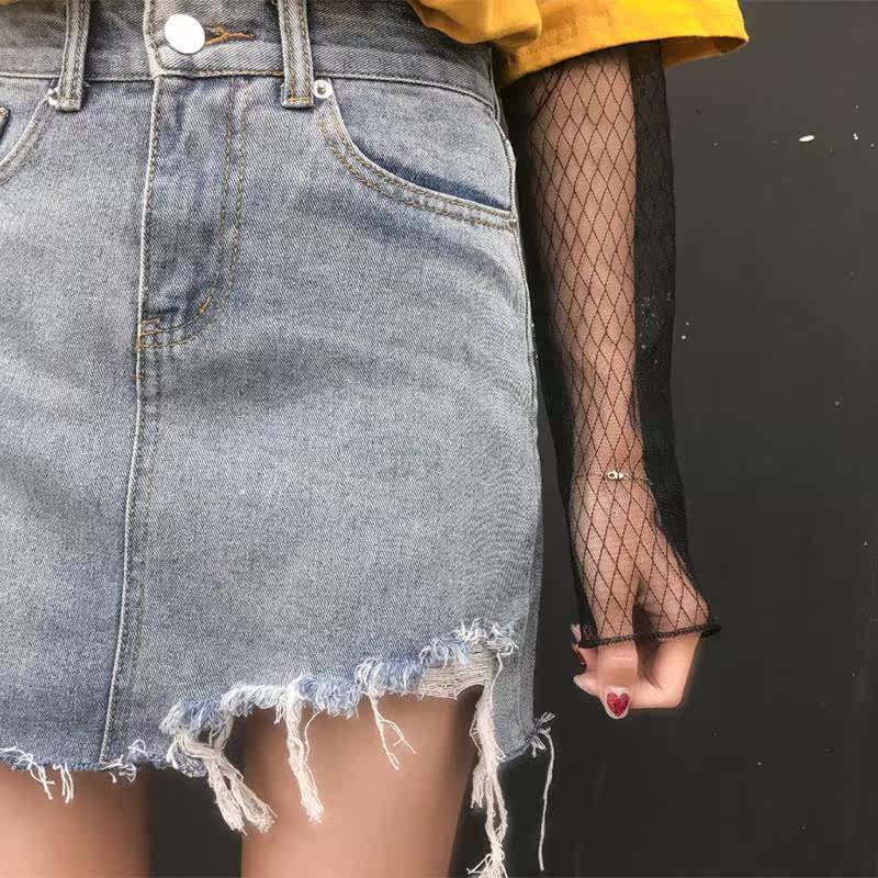 fresh Denim skirt Body summer leisure time Overknee The dress 2019 spring and autumn Pants Trend Half A summer Female modelsin the Women's clothing/Boutique , Skirts  category - from Buy2taobao.com to provide professional Taobao agent buy service