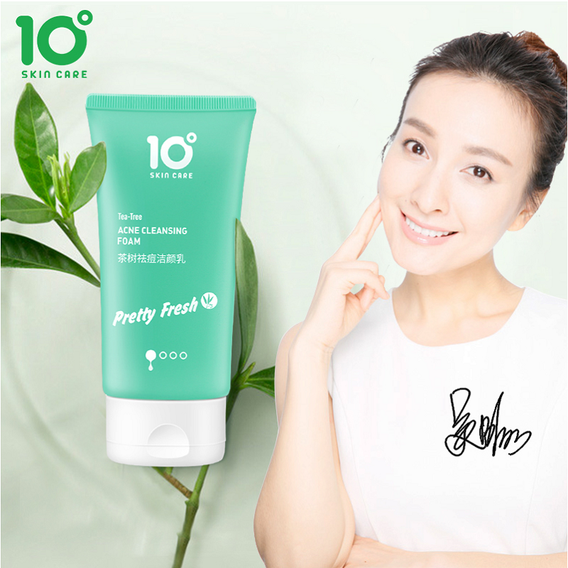 10度茶树洗面奶女深层清洁控油收缩毛孔淡化痘印洁面乳补水保湿|ruв категории Средства для ухода за собой, моющее средство - от Buy2taobao.com для оказания профессиональной услуги покупки агента Taobao