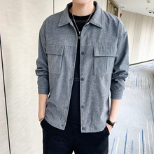 衣服青少年 时尚 春秋季 夹克潮流帅气百搭工装 韩版 2019新款 外套男士