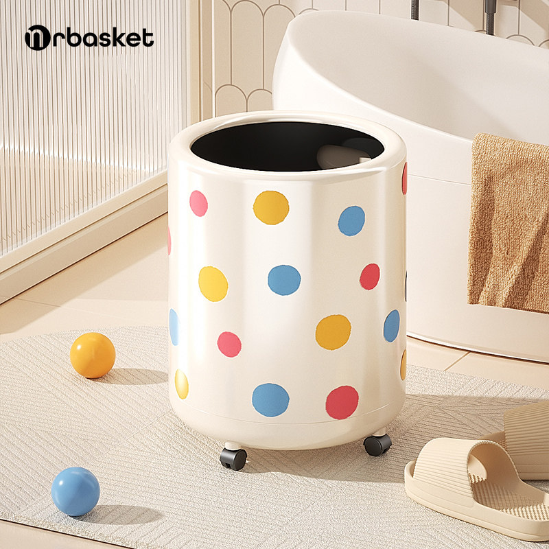 垃圾桶家用可移动客厅卫生桶创意大容量滑轮垃圾筒高颜值卧室纸篓,家庭/个人清洁工具,垃圾桶,淘宝优惠券,粉丝福利购,淘宝优惠卷