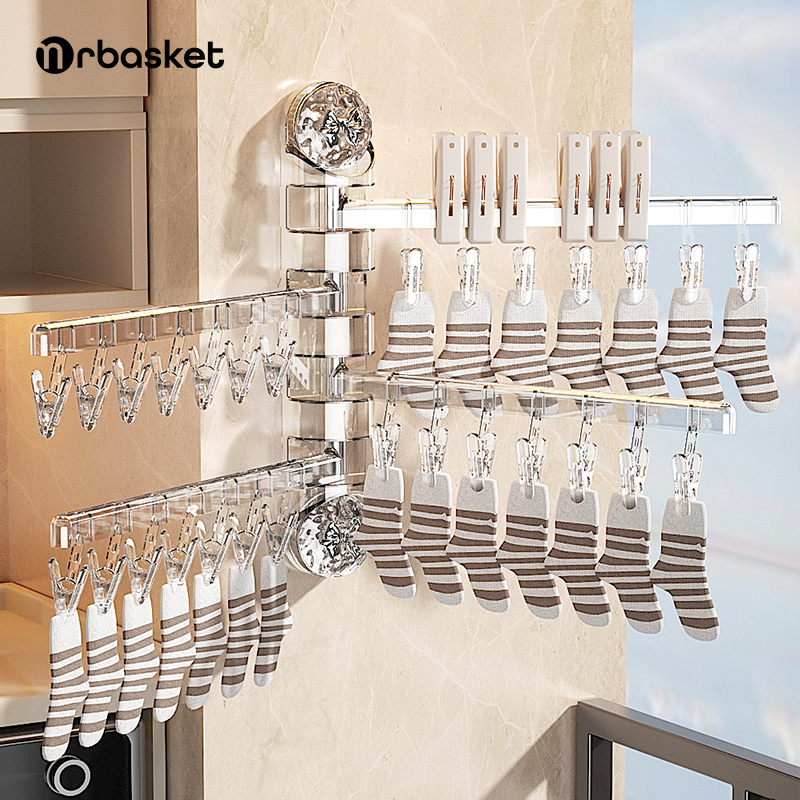 吸盘袜子晾晒架阳台晒内衣裤神器