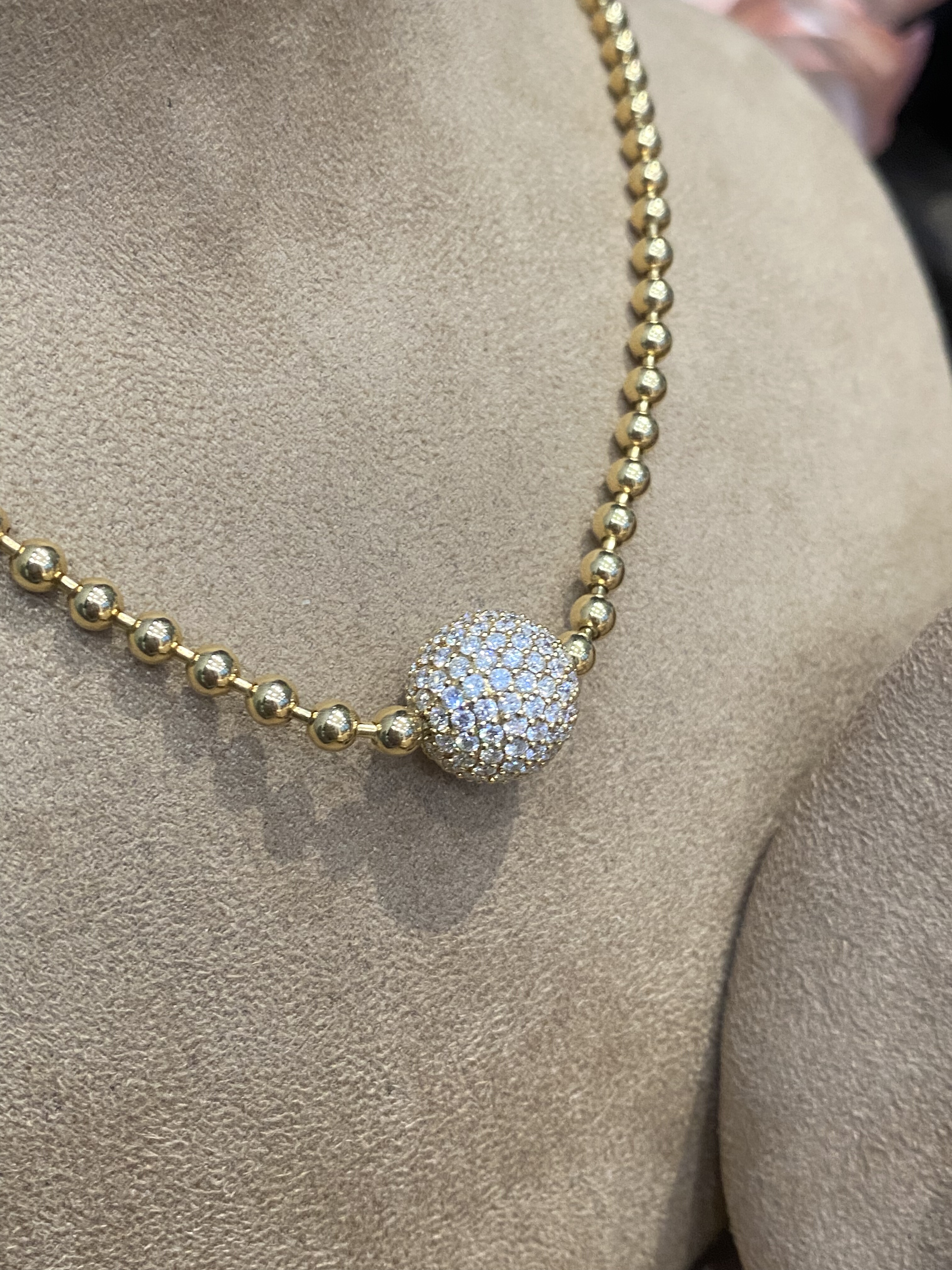 18k金满钻满天玫瑰金天然钻石高级定制超美蜂巢耳钉戒指项链