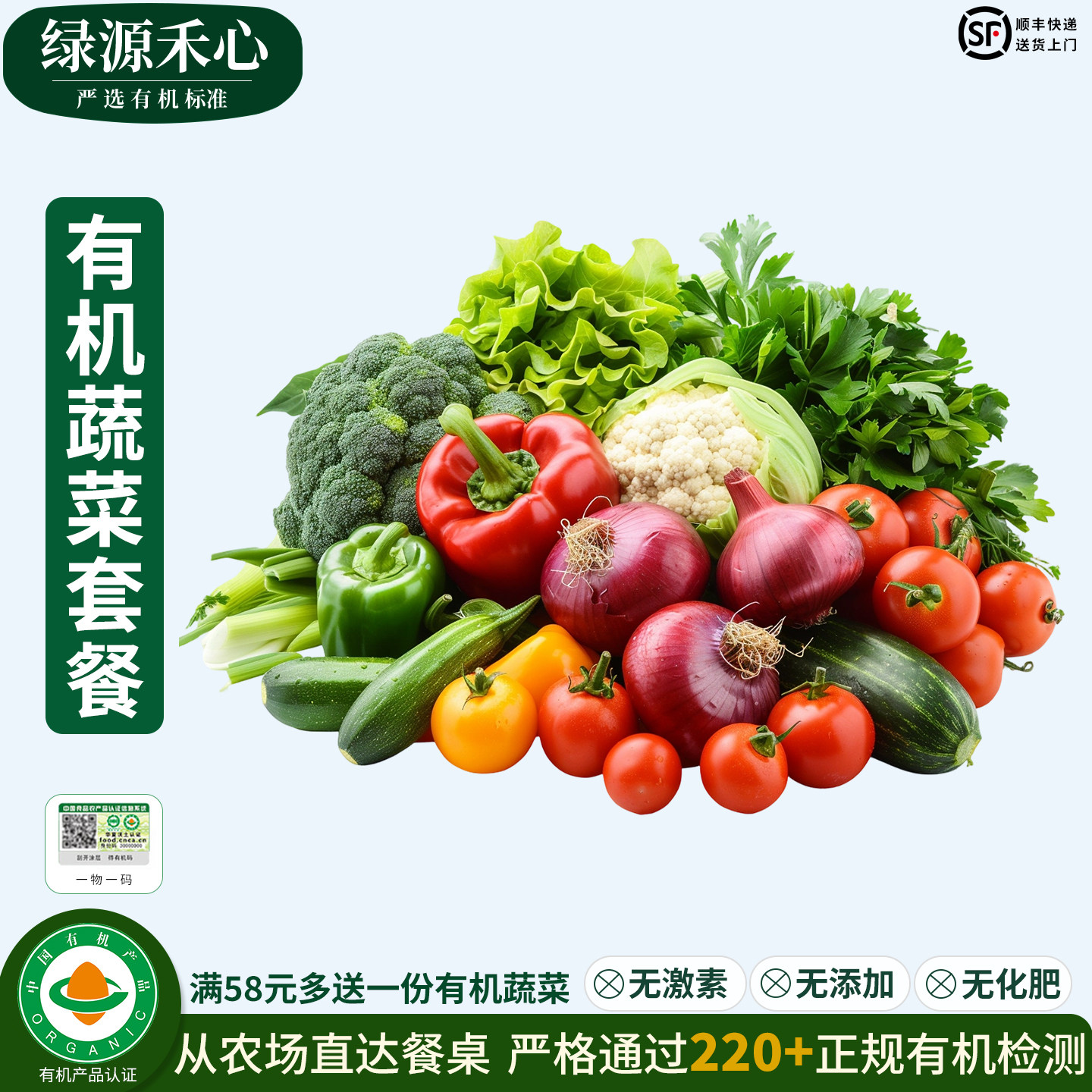有机蔬菜套餐时令新鲜蔬菜组合5斤8斤过节送礼自用健康无农残蔬菜