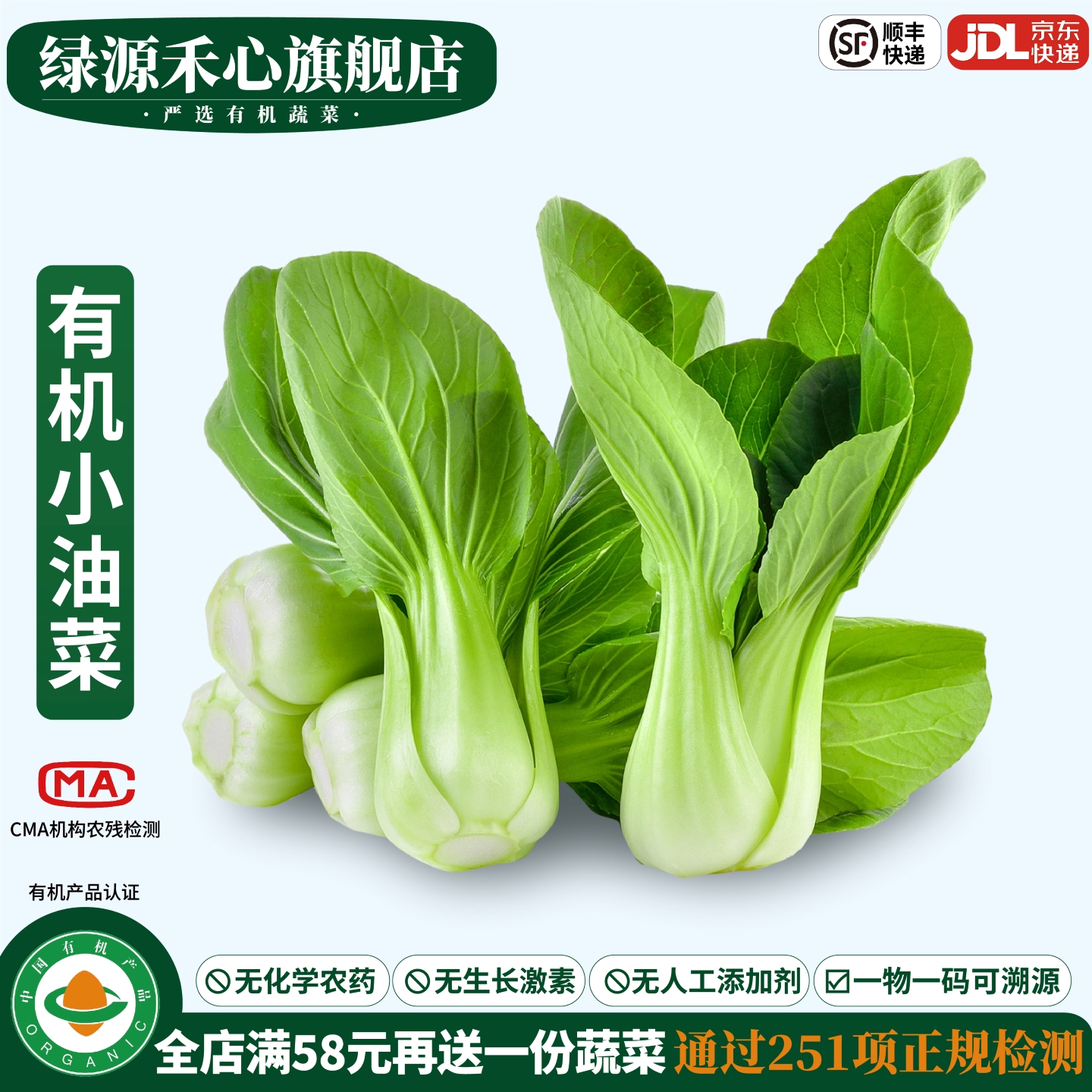 有机小油菜新鲜采摘上海青无农残