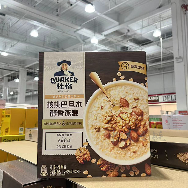桂格核桃巴旦木醇香燕麦粉40g*30
