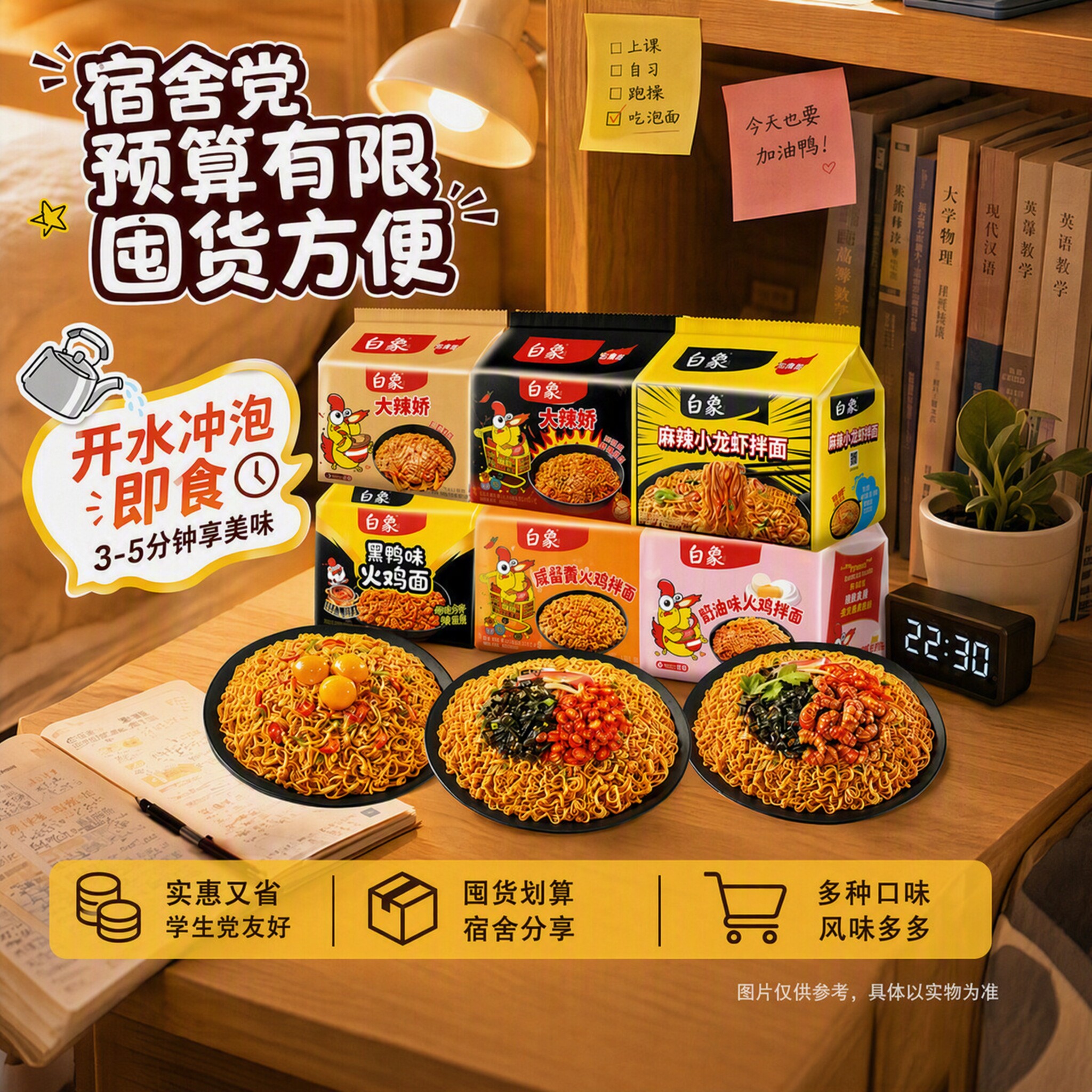 白象火鸡面拌面方便面多口味速食图片