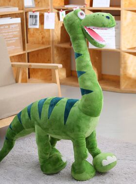 恐龙毛绒玩具大号公仔睡觉抱枕布娃娃可爱玩偶男孩女生绿色霸王龙