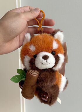 抱树桩小熊猫毛绒挂件公仔玩偶情侣包包挂饰可爱女生书包配饰礼物