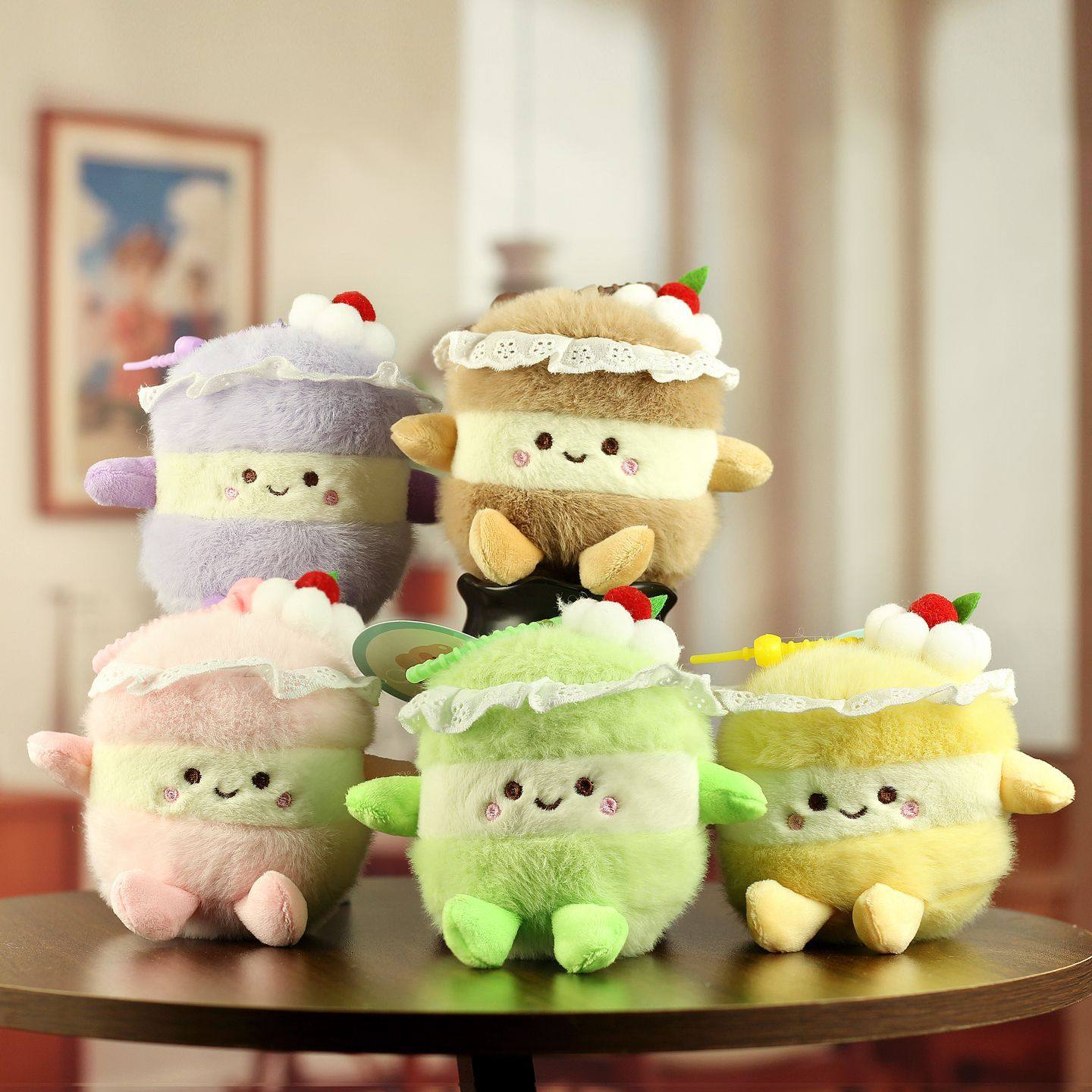 网红可爱萌蛋糕小挂件毛绒玩具公仔奶茶杯包包挂饰钥匙扣娃娃玩偶,玩具/童车/益智/积木/模型,毛绒/玩偶/公仔/布艺类玩具,淘宝优惠券,粉丝福利购,淘宝优惠卷