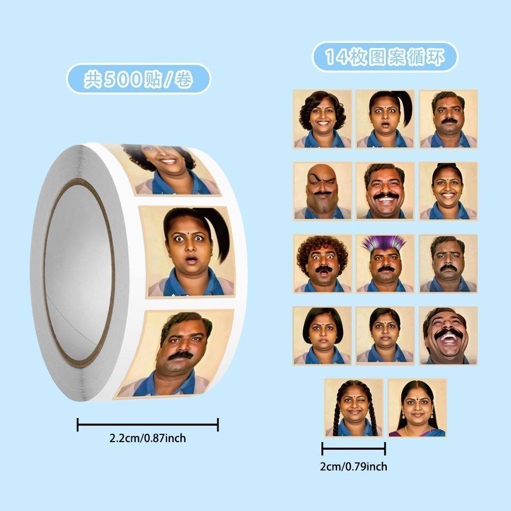 2000贴新款印度人头像卷卷贴趣味印度头像同桌整蛊互贴猎奇贴画纸,文具电教/文化用品/商务用品,贴纸/立体贴纸,淘宝优惠券,粉丝福利购,淘宝优惠卷
