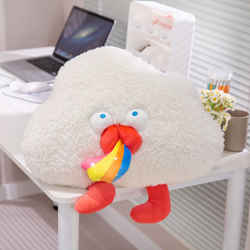 天空抱枕毛绒公仔多巴胺星星可爱云朵靠垫网红玩具出租屋沙发女生