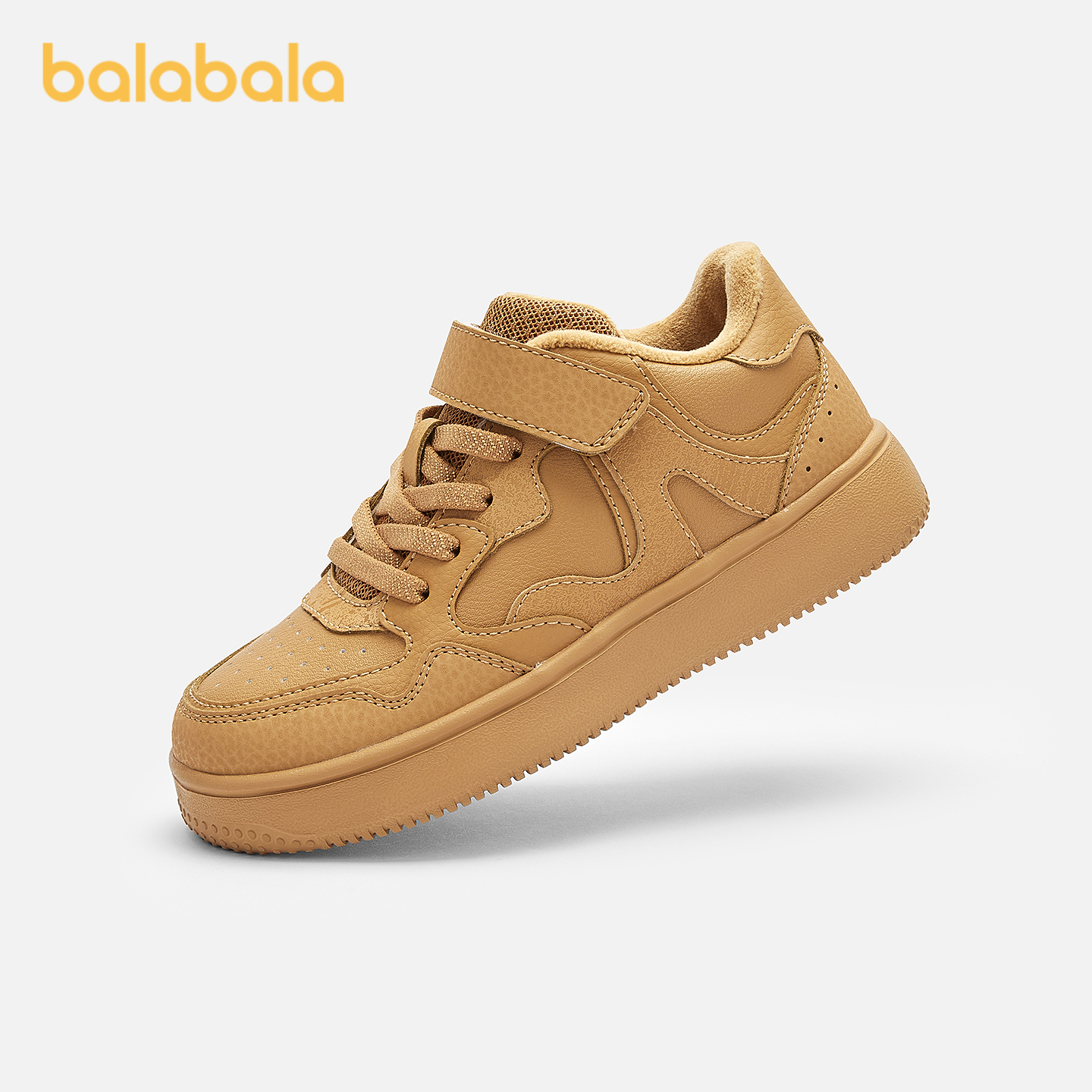 巴拉巴拉板鞋男童女童小白鞋加绒