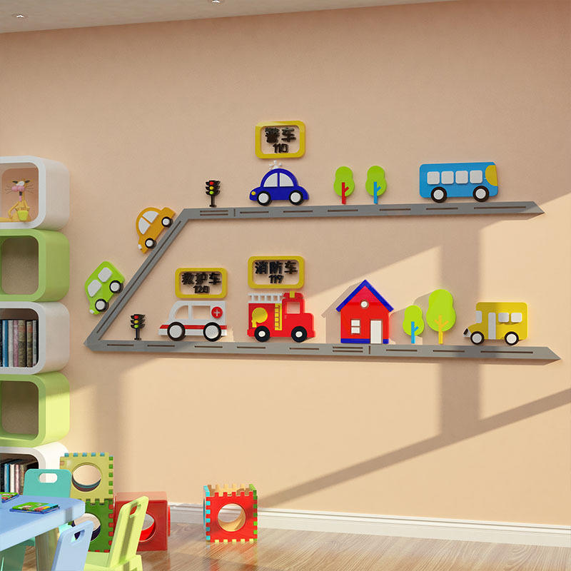 3OBR儿童房间布置男孩女生卧室墙面装饰品幼儿园环境创设材料主题