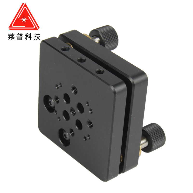 精密双轴倾斜台光学手动俯仰工作台激光偏转微调角度位移台光具座