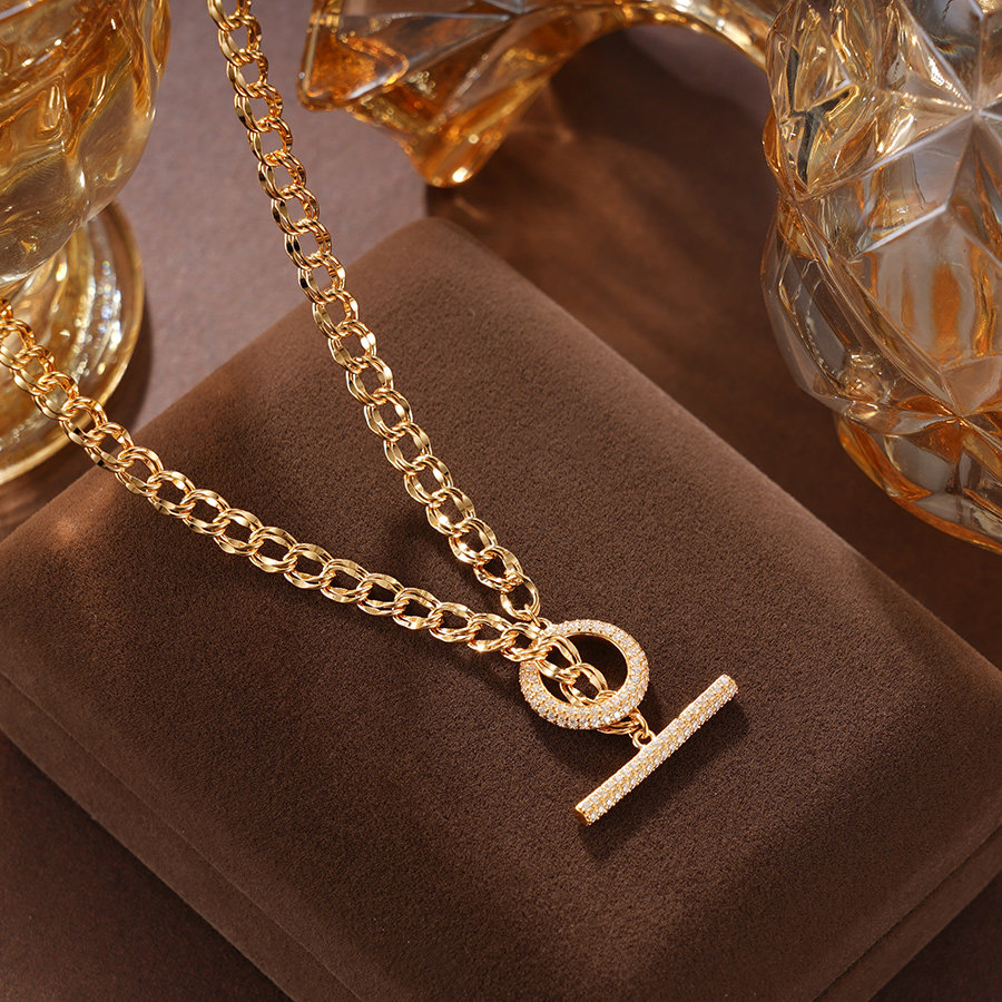 子佩集S925【旭瑶】套链纯银【KK989P】时尚镀金项链