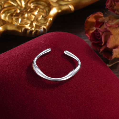 子佩集S925【时光若水】戒指纯银【JZ-706】原创2