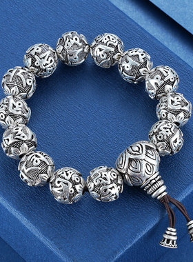 S990真言手串【LZZY4】16mm仿古手链