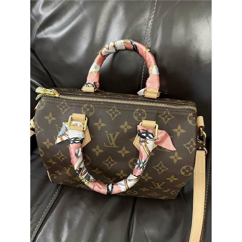 LVΒT绑包丝带手柄丝巾缠包speedy20手柄肩带长条丝带飘带枕头包