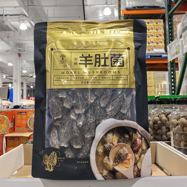 开市客代购大地素养剪柄羊肚菌干货煲汤食用菌菇山珍野生菌羊肚菇