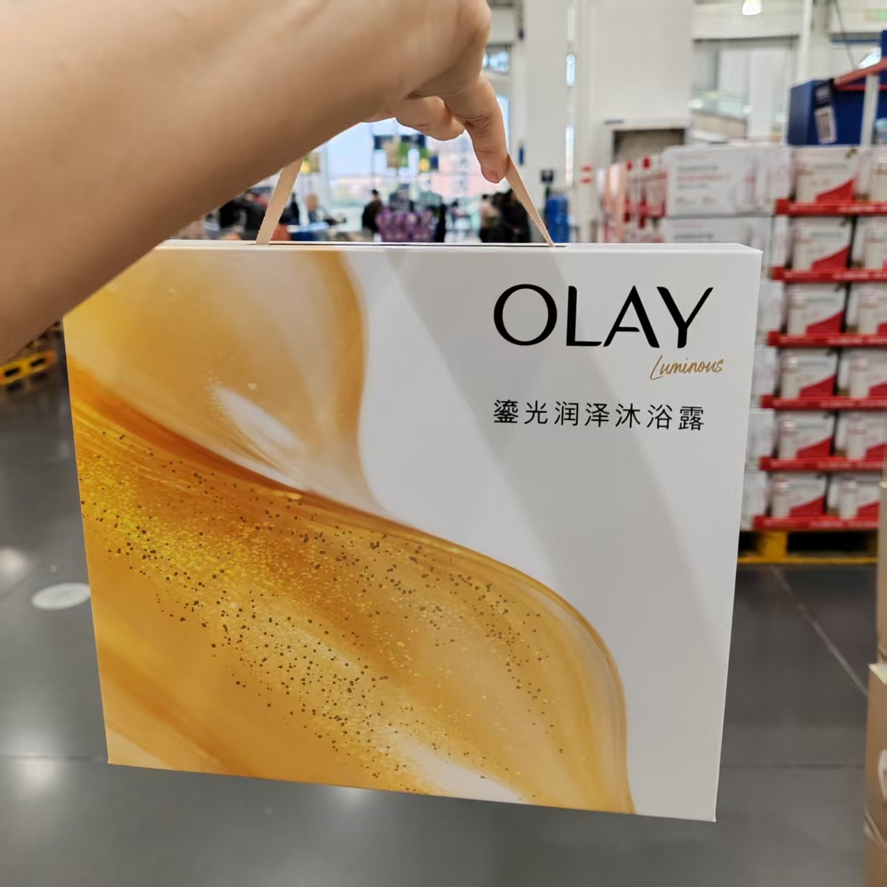 MM代购玉兰油鎏光润泽香氛沐浴露永夜玫瑰香350g*2微醺荔枝香350g