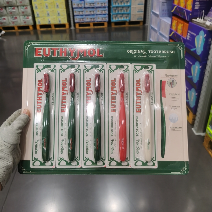 软毛牙刷超长头一次覆盖5颗牙