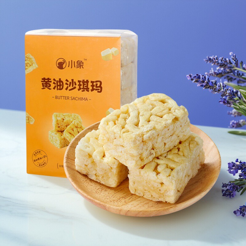 黄油沙琪玛458g内含18个