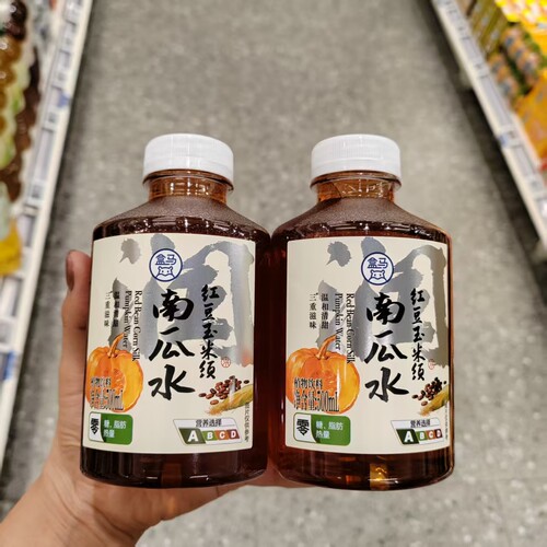 盒马鲜生红豆玉米须南瓜水