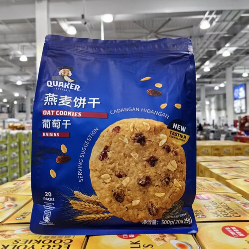 马来西亚桂格葡萄干燕麦饼干500g