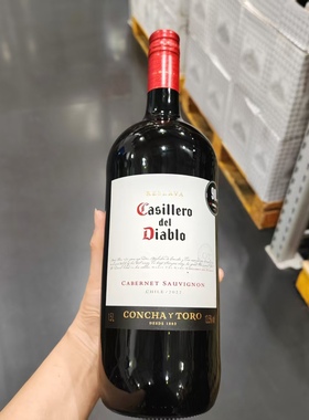 山姆代购智利进口干露红魔鬼赤霞珠干红葡萄酒1500ml黑色水果香气