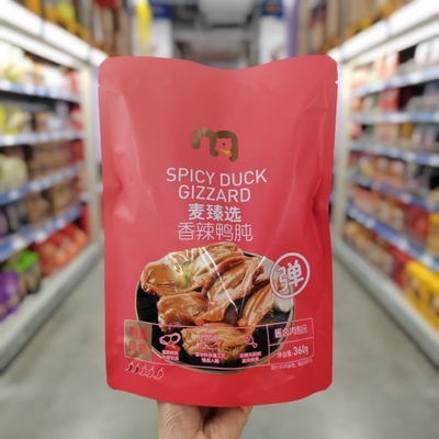 麦臻选香辣鸭肫鸭胗360g独立包装