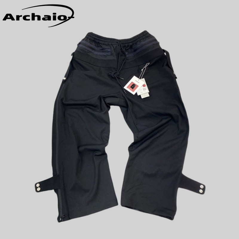 Undermycar联名排扣收腿尼龙裤