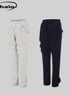 Grailz 22ss 飞行工装长裤棉质高街vibe韩国小众潮流休闲灰色黑色