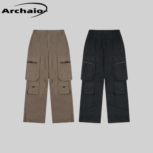 裤 战术口袋工装 高街vibe韩国小众潮流黑色纯色休闲 23ss Grailz