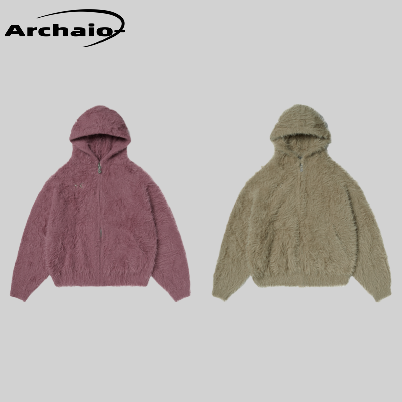 ThugClub24fw仿皮草连帽卫衣