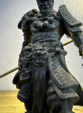 站姿禅意大型斗战胜佛定制木雕