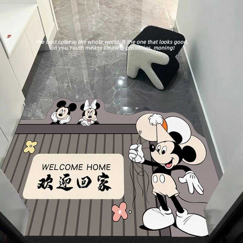 耐脏卡通防水可擦进门垫子玄关