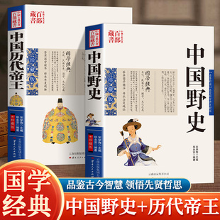 中国野史 历代帝王书籍中国通史 名著精读中国古代野史国学经典中国古典名著百部中华野史图书中国古代史精华丛书
