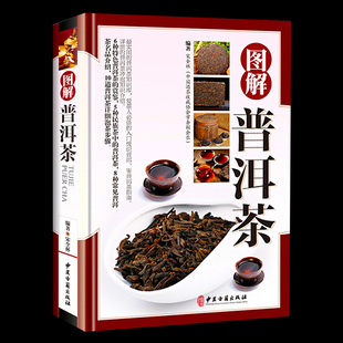 精装 普洱茶书籍书籍书 茶文化百科图解书籍 识茶品茶泡茶图典中国茶道文化书籍 铜版 图解普洱茶茶文化书茶艺大全书籍书 正版 纸