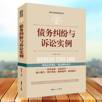 现代公民法律实用丛书-债务纠纷与诉讼实例民法典法律常识中国法律大全书籍以案释法解读条文明晰实用法律法规司法解释法律知识