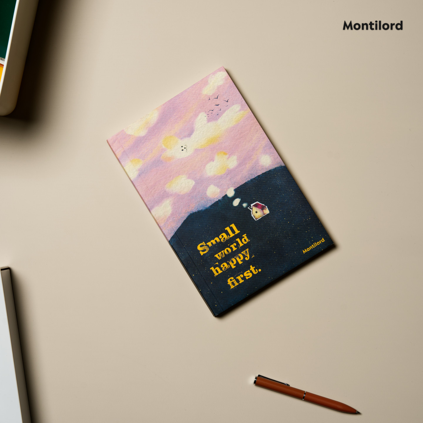 『Montilord』厚笔记本A5横线厚纸兔兔的快乐PLUS记事
