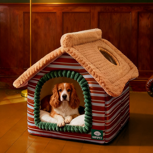 狗狗秋冬绒绒搞怪房子窝