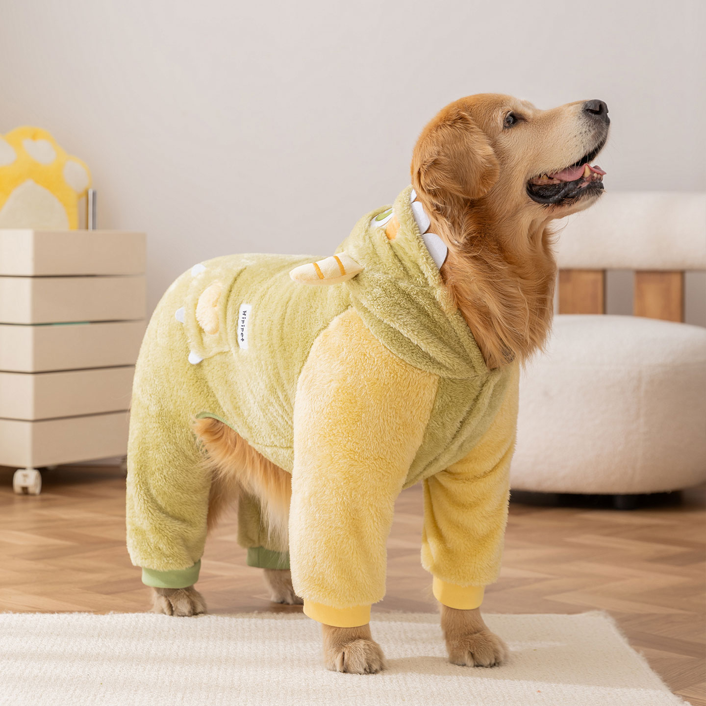 宠物衣服秋冬怪兽变身四脚绒衣中大型犬狗衣服变身装拉布拉多衣服