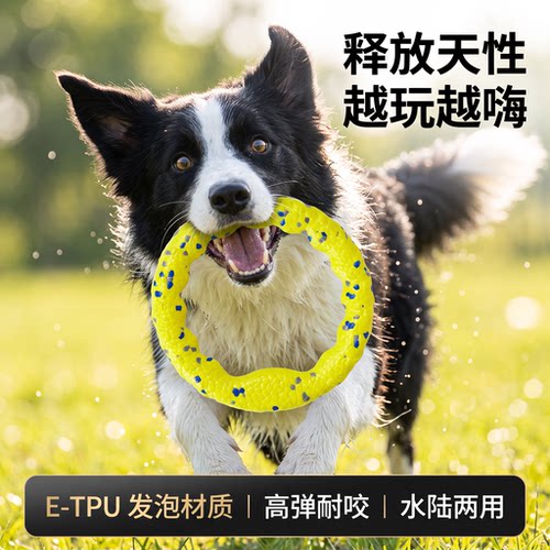 狗狗玩具波纹星点拉环玩具柴犬边牧中大型犬消耗精力宠物互动玩具