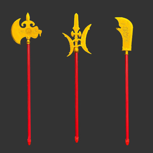 厂家直销三国兵器儿童关羽塑料