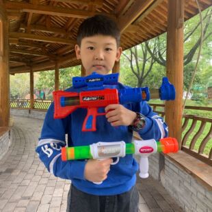 男生玩具软弹枪空气压力枪eva泡沫软弹球枪 软弹球户外活动泡沫枪