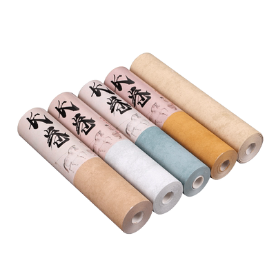 本悦做旧20米行草抄经彩色蜡染笺