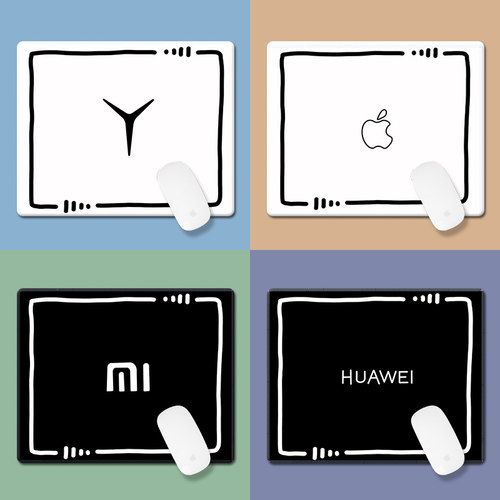 鼠标垫品牌logo简笔画加厚软垫子
