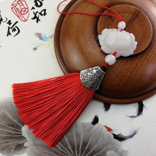 绳子惠子女生手机挂件丝线特色流苏坠子吊坠挂饰洞箫坠小号七彩剑