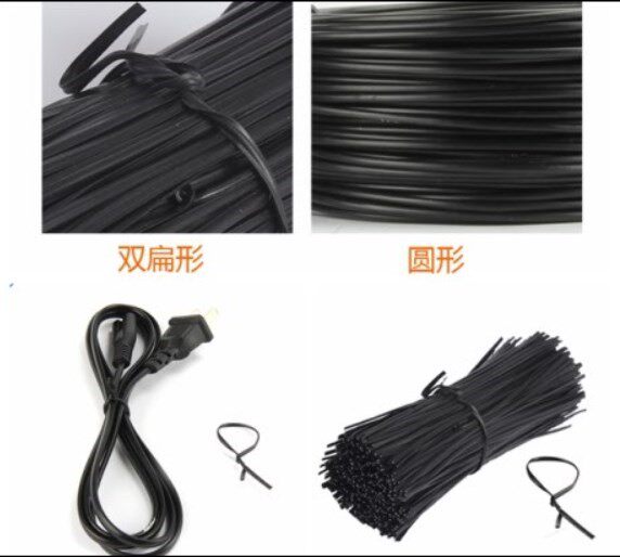 机房电话线塑包固定电源线绑绳扣捆收纳番茄绑农场绑铁线丝线缆线