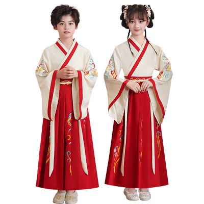 儿童国学服三字经开笔礼